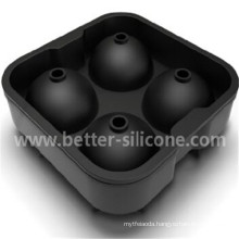 Customied 4 Square Cocktail Silicon Rubber Ice Ball